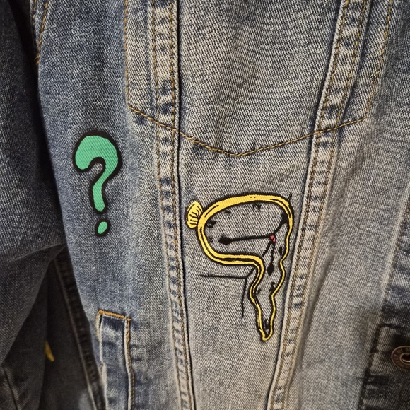 Brooklyn Cloth No Cap Retro 90s Graphics Denim Jeans Jacket Men's Sz M - Picture 4 of 15